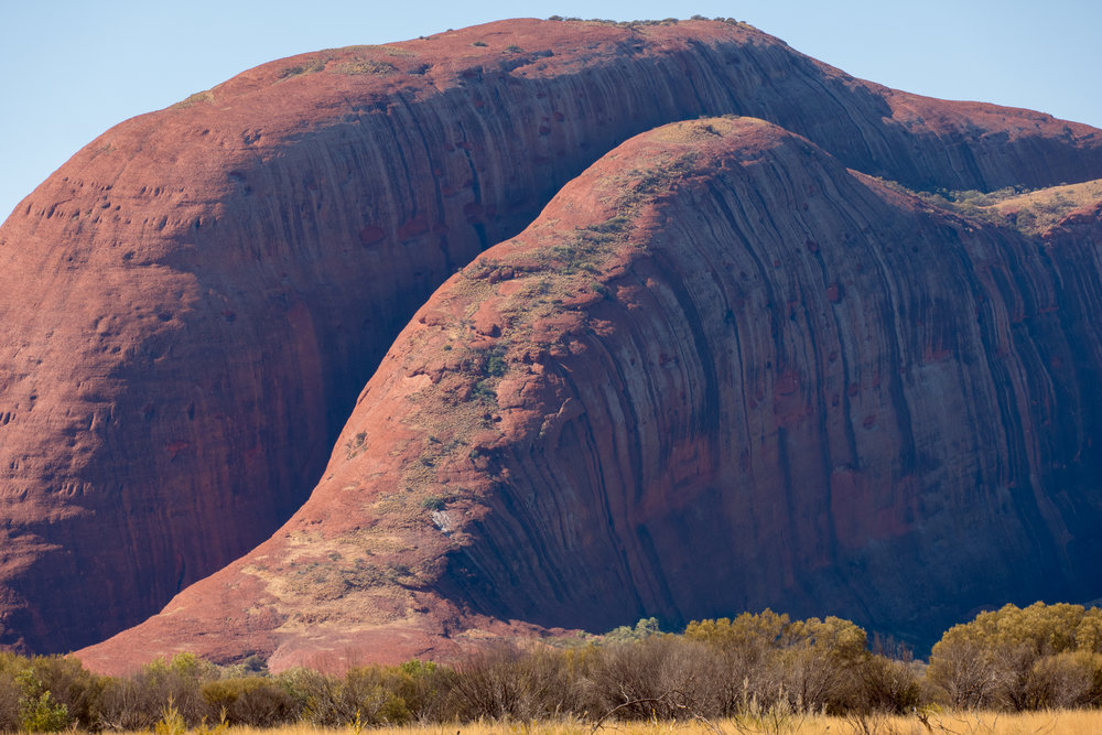 Close up of Mount Olga from the south-west, Leica CL and 55-135mm lens.